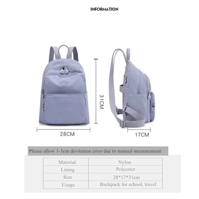 Teenage Girl School Bag Women Backpack Travel Shoulder Bags Rucksack Purse