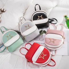 Red Mini Backpack Small Purse Women Shoulder Bag