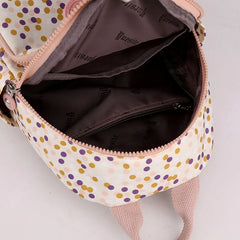 Flower Printing Mini Backpack Waterproof Nylon Women Shoulder Bag