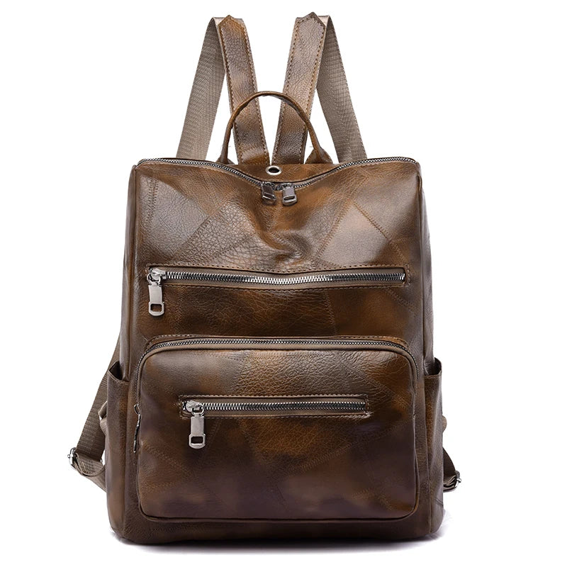 Vintage Women's Backpack Large Capacity Shoulder Bag for Travel