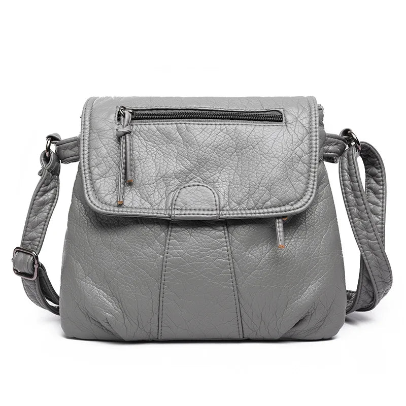 Soft Leather Crossbody Small Bag Shoulder Daypack for Women