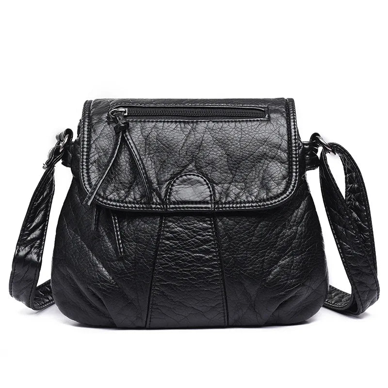 Soft Leather Crossbody Small Bag Shoulder Daypack for Women