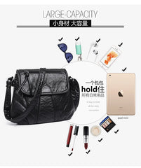 Soft Leather Crossbody Small Bag Shoulder Daypack for Women