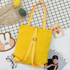 Harajuku Women's Shoulder Bag Anime Canvas Large Capacity Casual Tote Shopper
