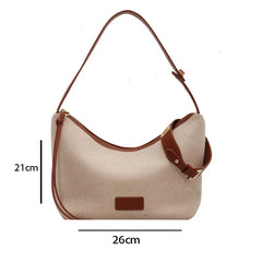 Canvas Shoulder Bag Large Capacity Women's Casual Messenger Bag