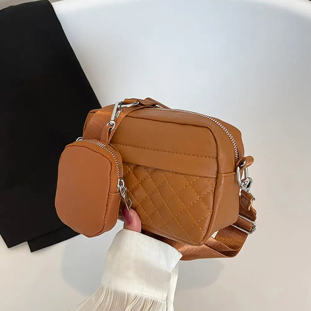 Versatile Women Shoulder Bag PU Leather Inclined Handbags