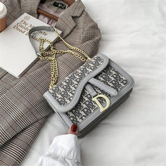 Women's Shoulder Bag Flaps Letter Crossbody Bag Female Shopper Handbags