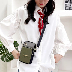 Nylon Crossbody Phone Purse Waterproof Shoulder Bag Multi-Zipper Handbag Clutch