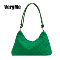 Lady Single-Shoulder Bag Solid Casual Totes Outdoor ShoppingPack