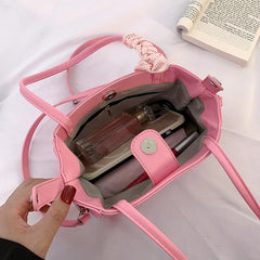 Women's Shoulder Messenger Bag Solid Summer Handbag and Purses