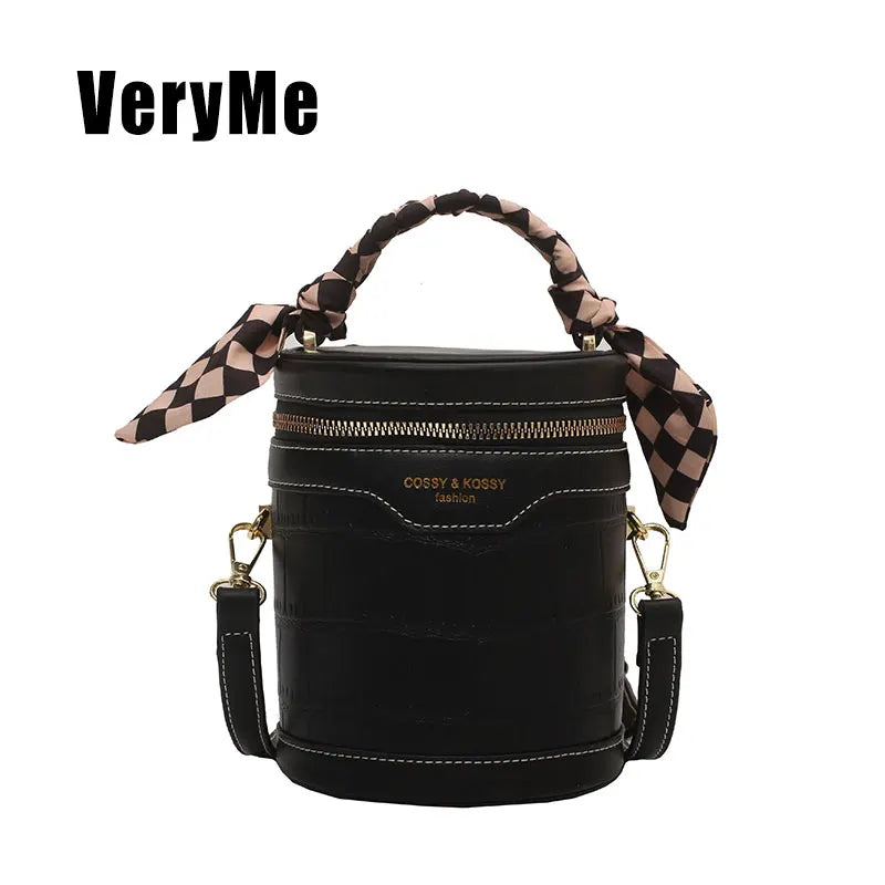 Winter Women's Bucket Bag Large Handbag Single Shoulder Messenger Bag