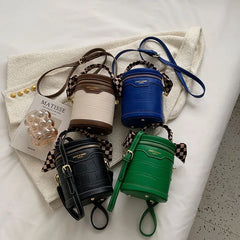 Winter Women's Bucket Bag Large Handbag Single Shoulder Messenger Bag