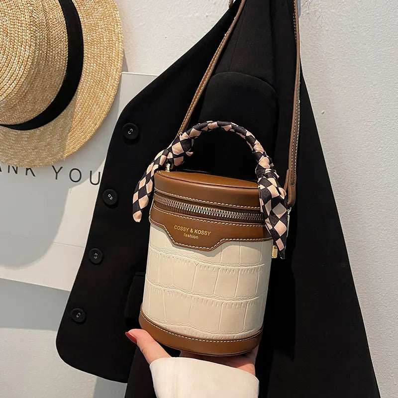 Winter Women's Bucket Bag Large Handbag Single Shoulder Messenger Bag