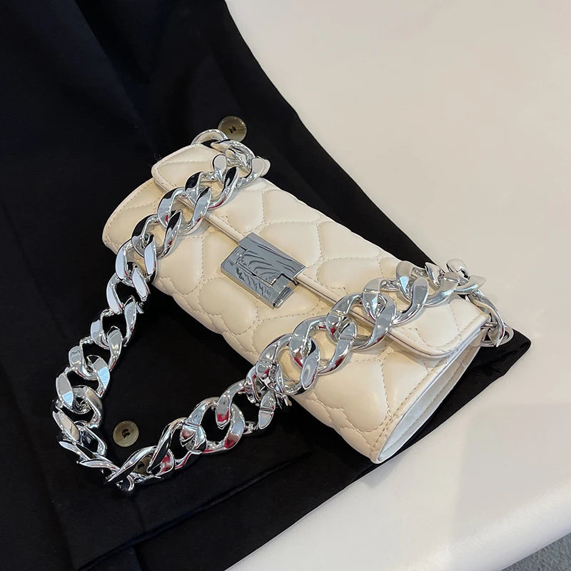 Pu Leather Baguette Women's Bag Ladies Handbag All-Match Female Shoulder Pack