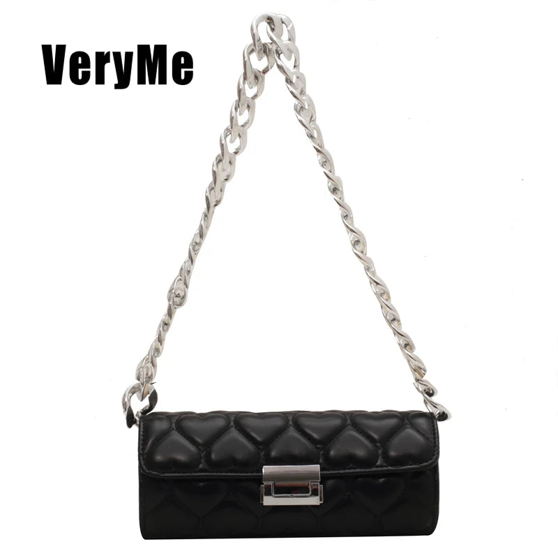 Pu Leather Baguette Women's Bag Ladies Handbag All-Match Female Shoulder Pack