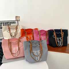 Summer Casual Handbag Shoulder Women's Bag Solid Travel Tote