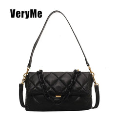 Women's Chain Messenger Bag Small Shoulder Mini Wallet
