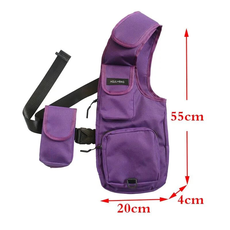Hip Hop Chest Rig Streetwear Tactical Harness Waist Pack