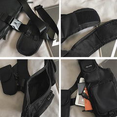 Hip Hop Chest Rig Streetwear Tactical Harness Waist Pack