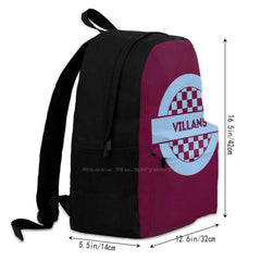 Villans 70'S Retro Backpack For School Laptop Travel Bag Football Club A