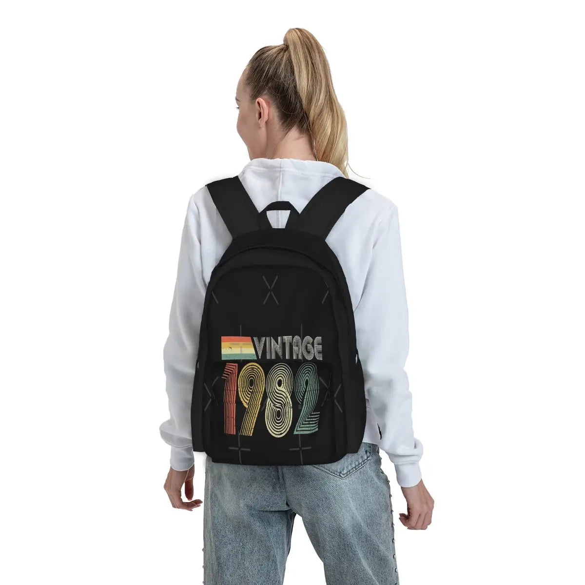 Vintage 1982 40Th Birthday Gift Backpacks Men's Backpacks Bags For Women Kids