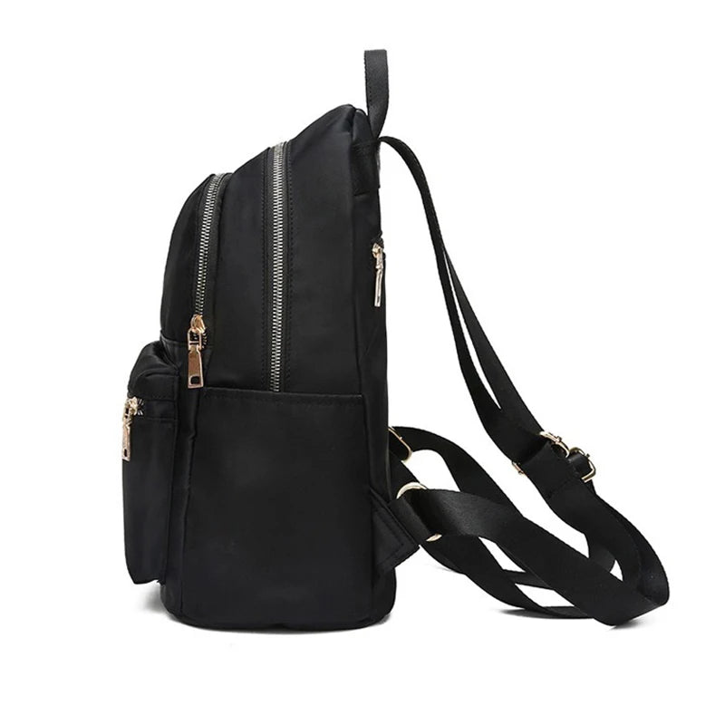 Vintage Waterproof Oxford Backpack Women Lightweight Large Capacity Casual