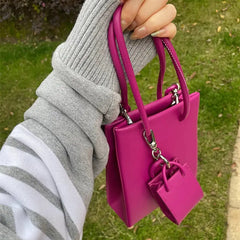 Vintage Acrylic Chain Crossbody Bag Square Shoulder Tote Handbags