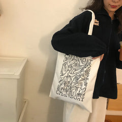 Vintage Tote Large Capacity Casual Shopper Bag High Street Women