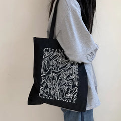 Vintage Tote Large Capacity Casual Shopper Bag High Street Women