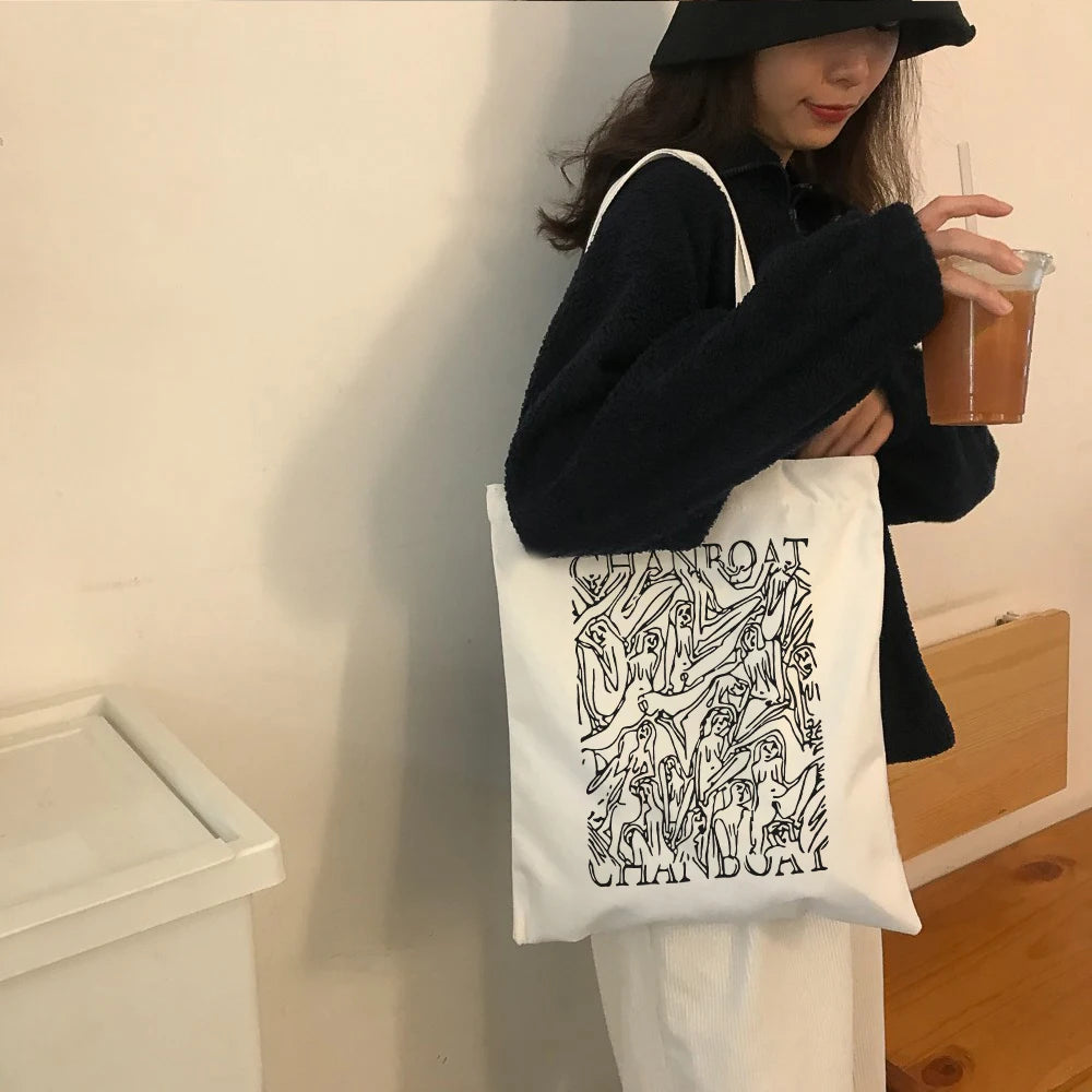 Vintage Tote Large Capacity Casual Shopper Bag High Street Women