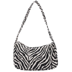 Vintage Animal Pattern Underarm Purse Small Shoulder Handbags