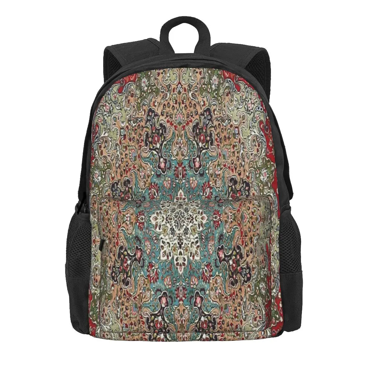 Vintage Persian Carpet Print Backpack Men's Women's School Bag