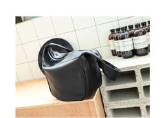 Vintage Wide Strap Shoulder Bag Large Capacity Soft PU Leather