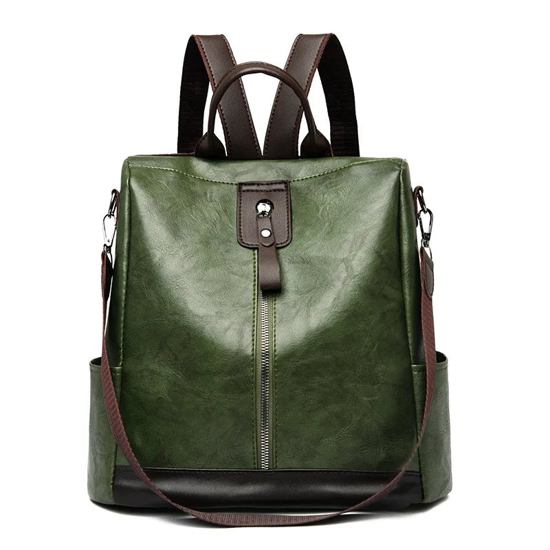 Vintage Women's Backpack Large Capacity Travel Rucksack