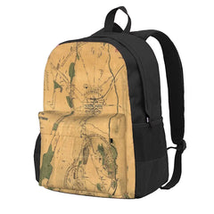 Vintage Battle Of Gettysburg Map 1864 Backpacks Men's Backpacks Bags