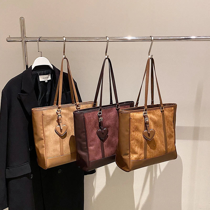 Vintage Leather Satchel Bags for Women Winter Trending Handbags