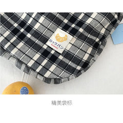 Vintage Plaid Women Shoulder Bag Autumn Winter Large Capacity Tote Canvas Bags