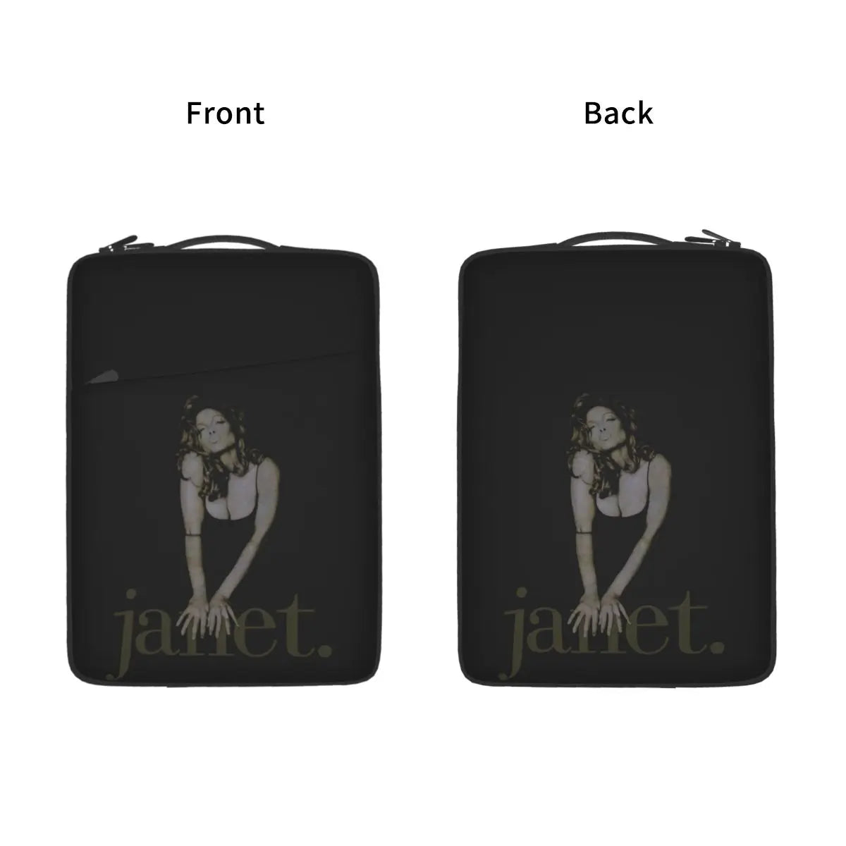 Vintage Bootleg Hiphop Janet Jackson Waterproof Laptop Bag 13-15 Inch