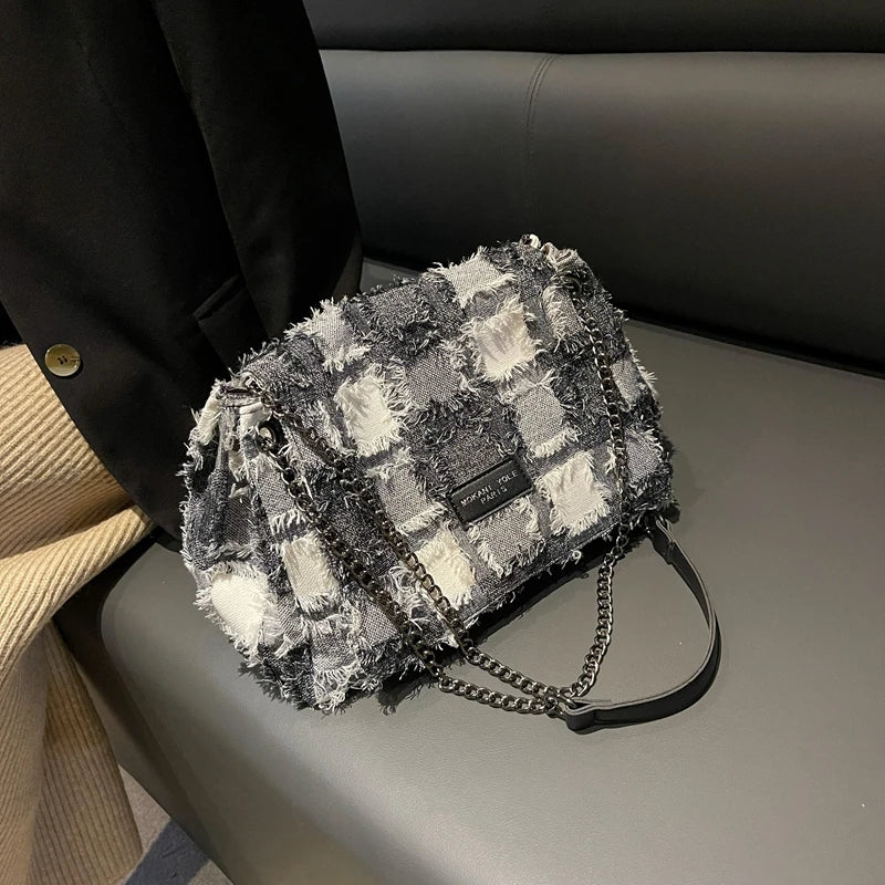 Vintage Canvas Shoulder Crossbody Bags Women Handbag Purses
