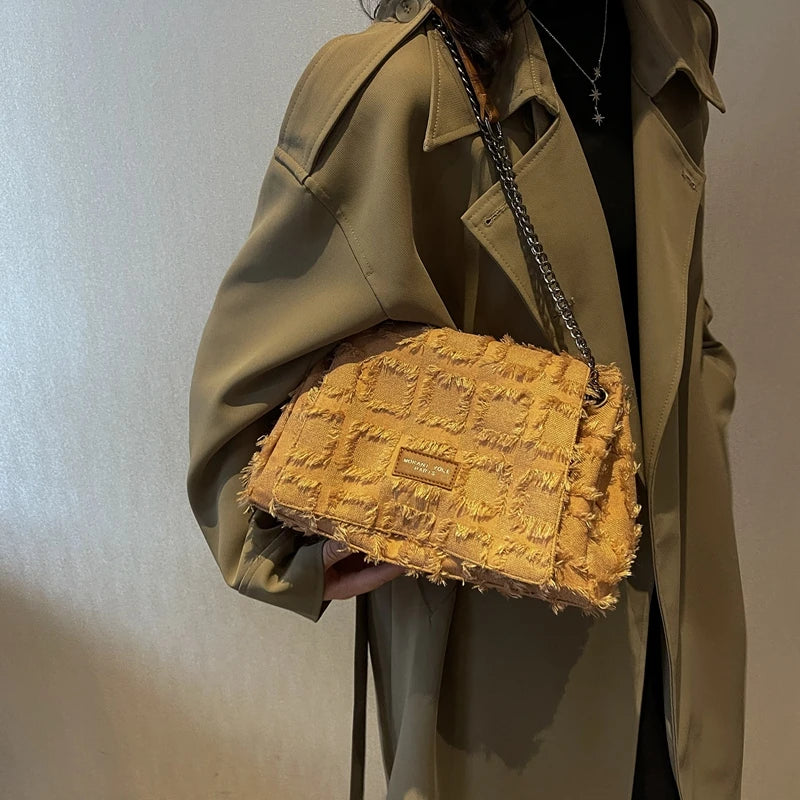 Vintage Canvas Shoulder Crossbody Bags Women Handbag Purses