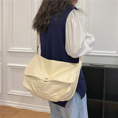 Vintage Brown Messenger Bag Women Shoulder Bags Sac A Main Large Capacity Handba