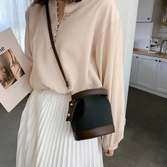 Vintage Buckets Shoulder Bags Women Ins Cross Body Autumn High Street