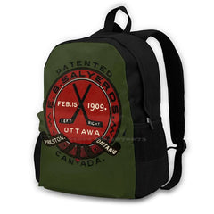 Vintage Canadian Hockey Stick Laptop Travel Bag