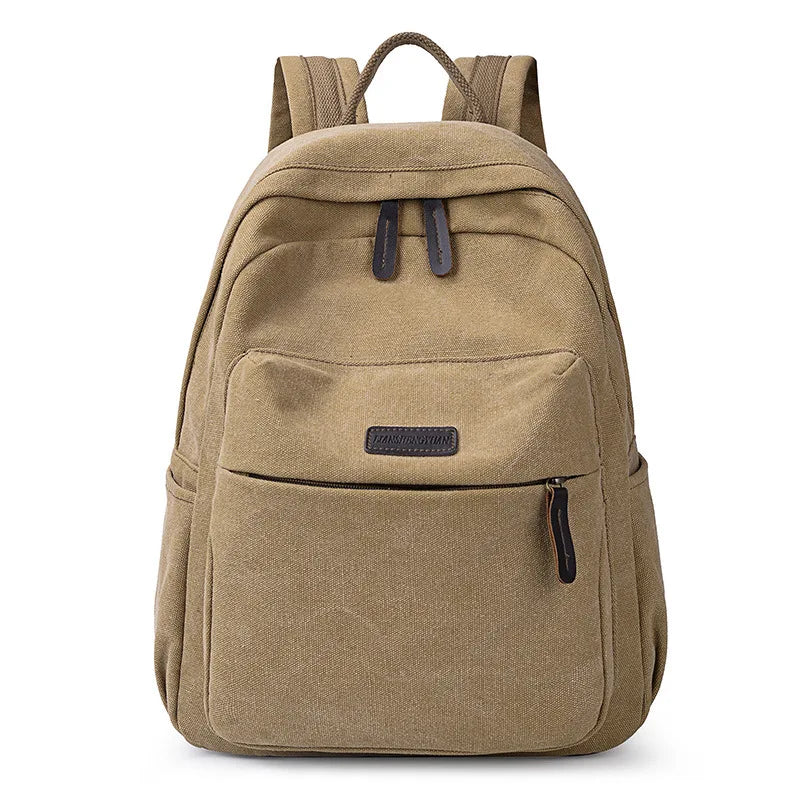 Vintage Canvas Backpacks Men Laptop Shoulder Bags Travel Students Casual Hiking