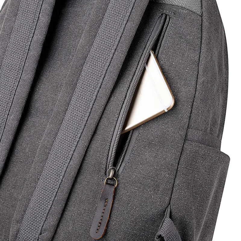Vintage Canvas Backpacks Men Laptop Shoulder Bags Travel Students Casual Hiking