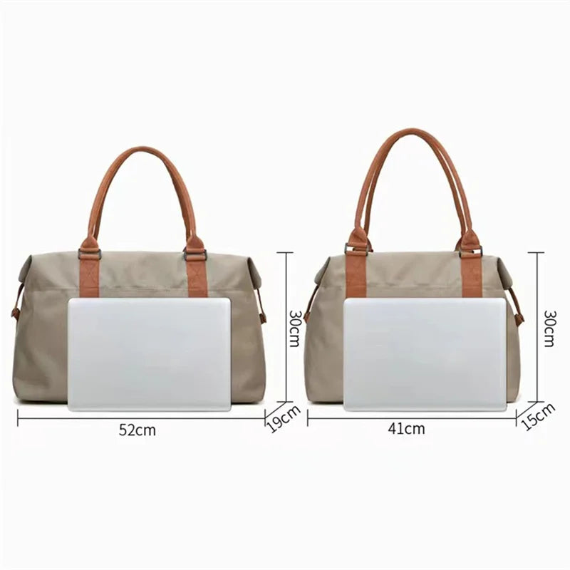 Vintage Canvas Weekend Bag Men Travel Hand Luggage Outdoor Duffle Bag