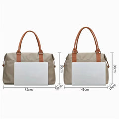 Vintage Canvas Weekend Bag Men Travel Hand Luggage Outdoor Duffle Bag