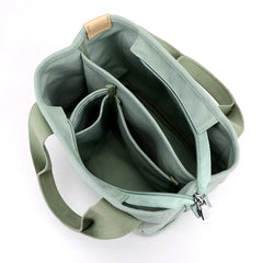 Vintage Canvas Women's Bag Multilayer Small Bag Casual Shopping Tote Bag