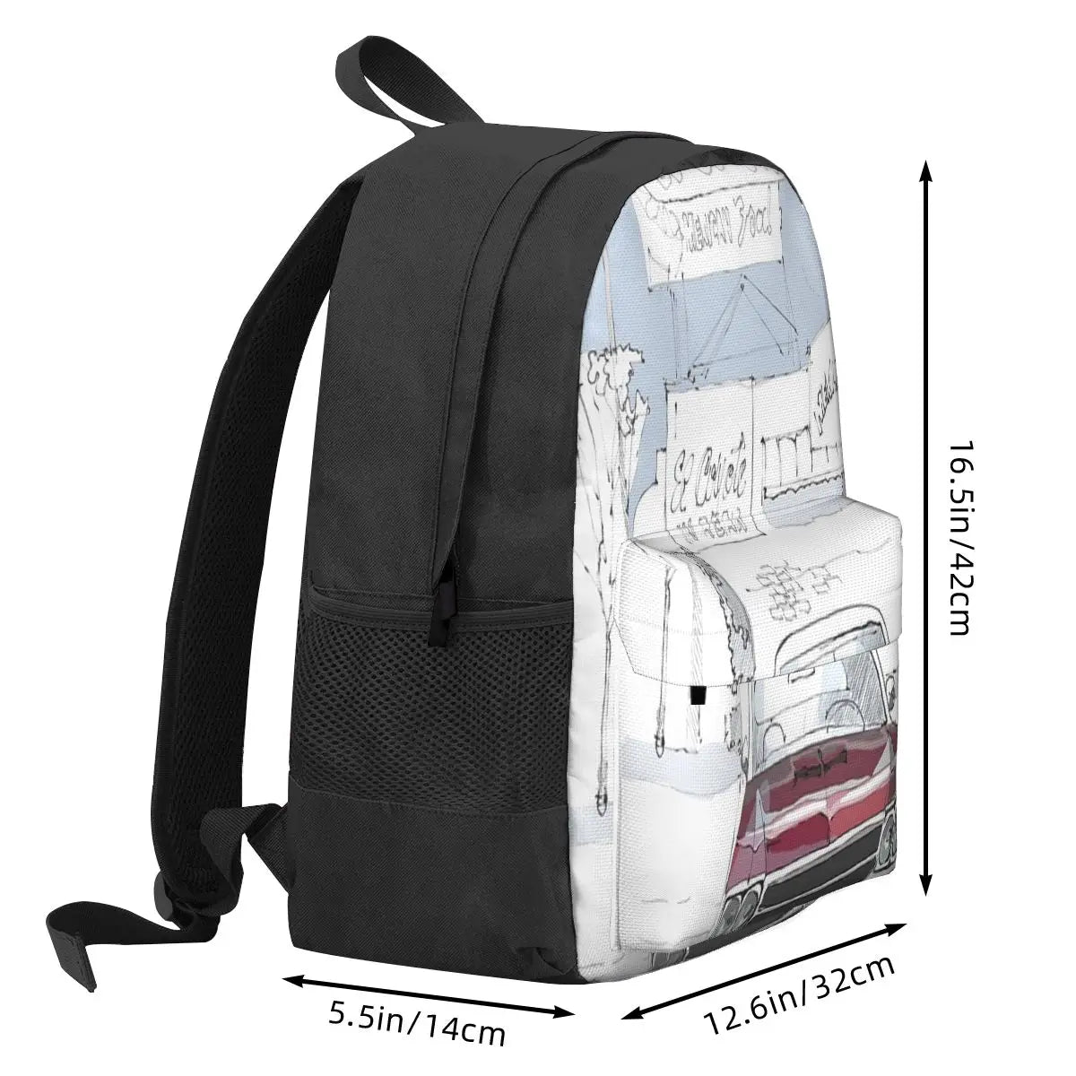 Vintage Car 90 Backpacks Men's Backpacks Bags For Women