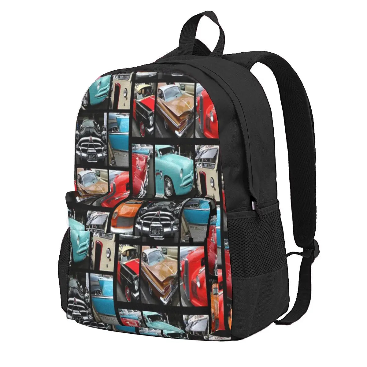 Vintage Car Collage Backpacks Men's Backpacks Bags For Women